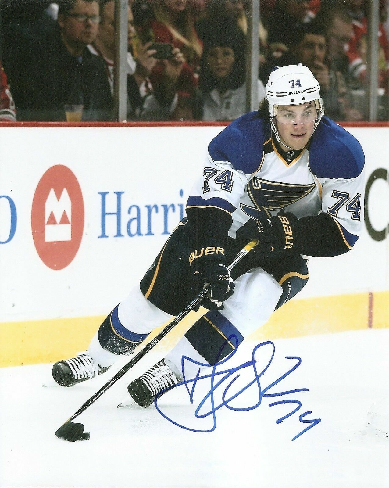 TJ Oshie Autographed Signed 8x10 Photo Poster painting ( Blues ) REPRINT