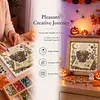 Hot Tea Glass Mosaic DIY Craft Kit &ndash; Framed Halloween Wall Art