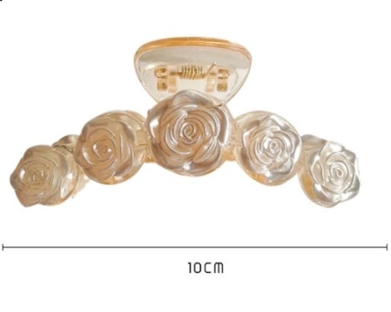 Women’s Sweet Flower Resin Hair Claws