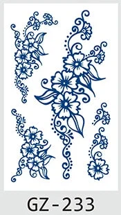 Drop Shipping Temporary Tattoo Stickers Sexy Flowers Juice Ink Lasting Girl Arm Neck Back Waist Buttocks Fake Tatoo Hot Sale DIY