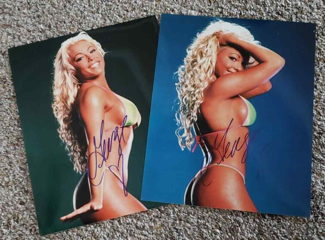 George Frankenstein Gorgeous: Lot of 2 signed 8x10