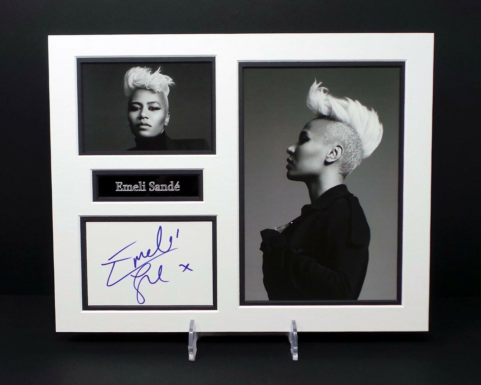 Emeli SANDE Signed Mounted Photo Poster painting Display AFTAL RD COA British Singer Songwriter