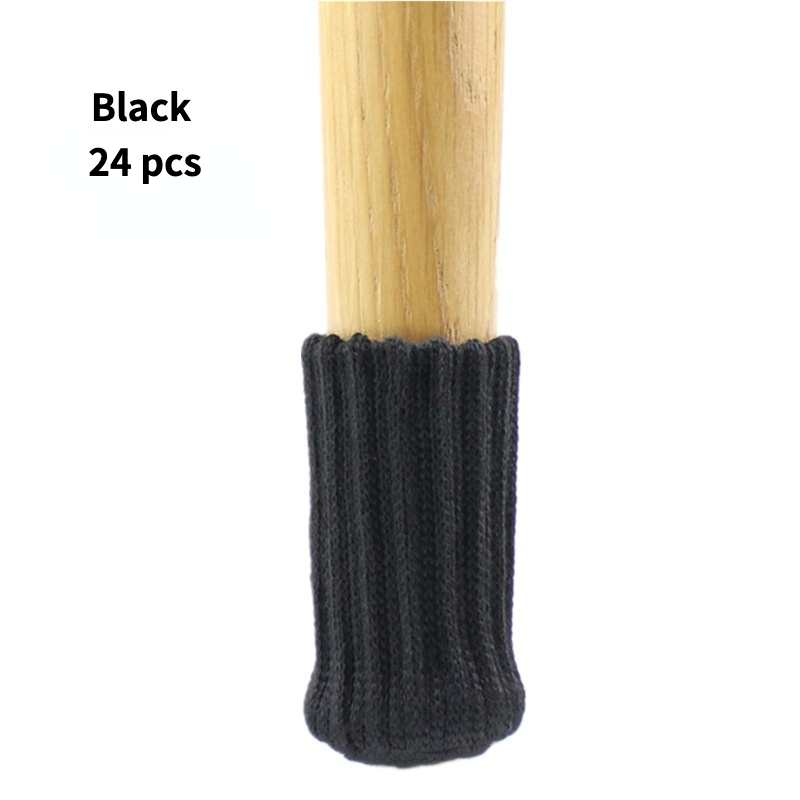 Letclo™ 24pcs Furniture Pads High Elastic Floor Protectors Chair Leg Feet Socks Covers Furniture Caps Set letclo Letclo