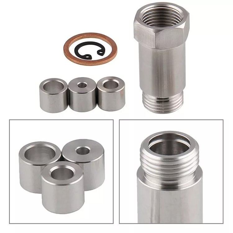 Universal M18 x 1.5 Thread Car Exhaust Oxygen O2 Sensor Spacers Adapter Kit