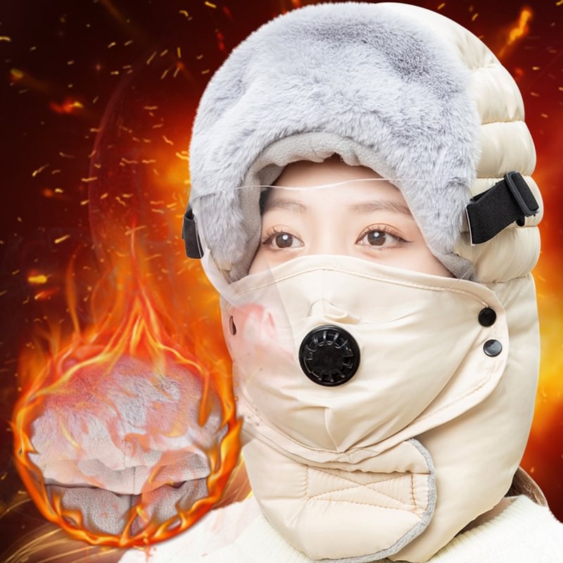 🔥New Year Deal-45% OFF🔥Winter Warm Face Protection Visible Windproof Thickened Cotton headgear