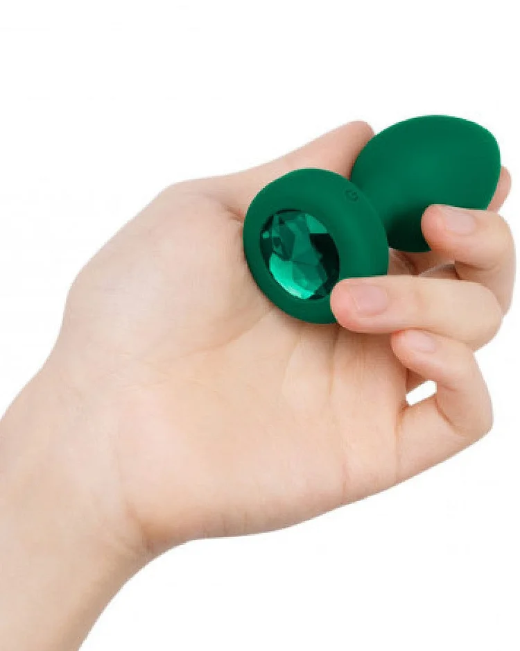 Pornhint B-Vibe Vibrating Jewel Anal Plug M/L - Green