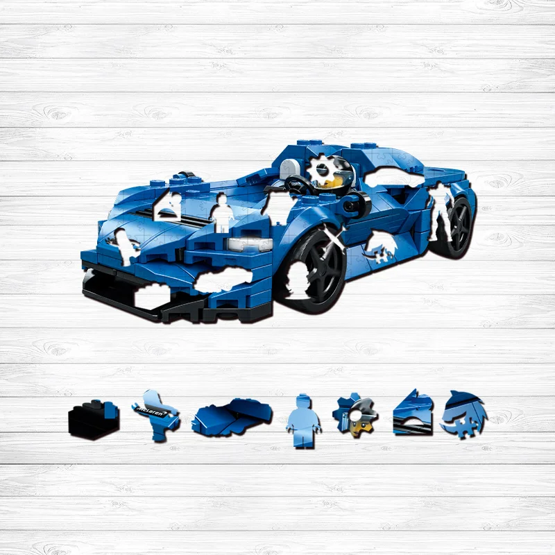 Jeffpuzzle™-JEFFPUZZLE™ McLaren Elva Wooden Puzzle