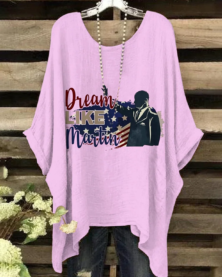 African American Activists Martin Luther King Jr. Irregular Shirt