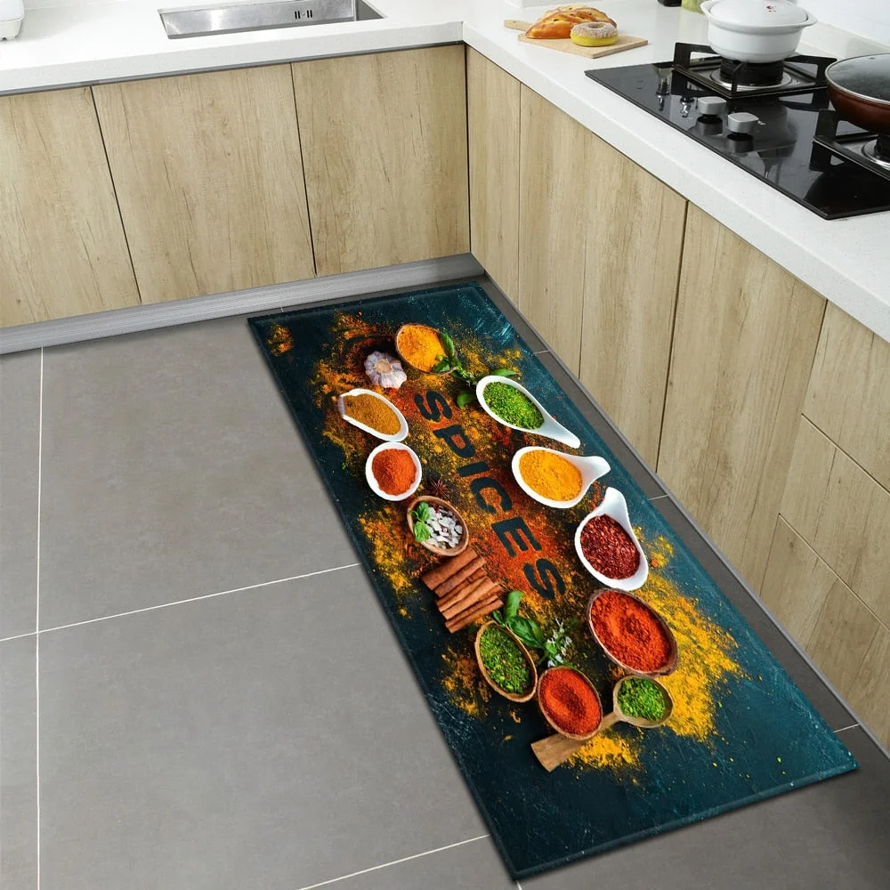 Nordic Kitchen Mat Home Entrance Doormat Bedroom Living Room Decoration Long Rug Hallway Bathroom Balcony Floor Anti-Slip Carpet
