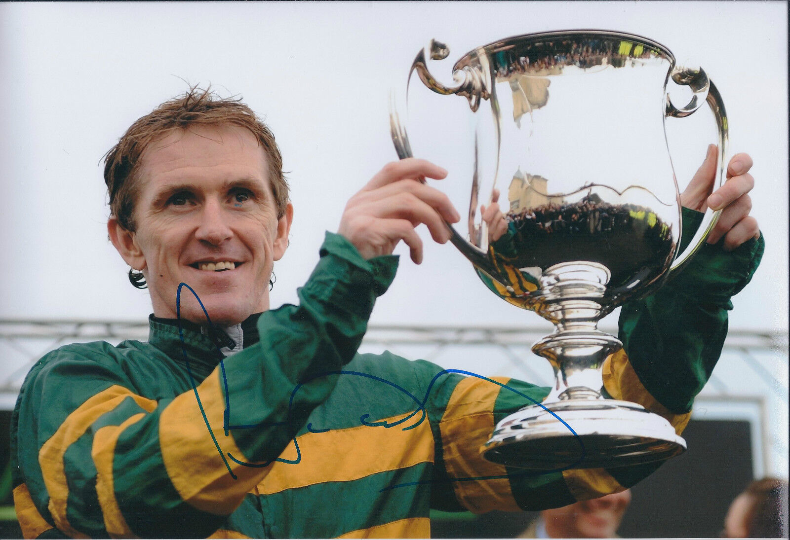 Tony McCoy SIGNED Autograph Photo Poster painting Jockey AFTAL COA Champion Winner Authentic