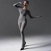 Bodystocking Long Sleeve Full Body Bodysuit Includes Five Finger Glove Body Stockings Velvet 120D Jumpsuit