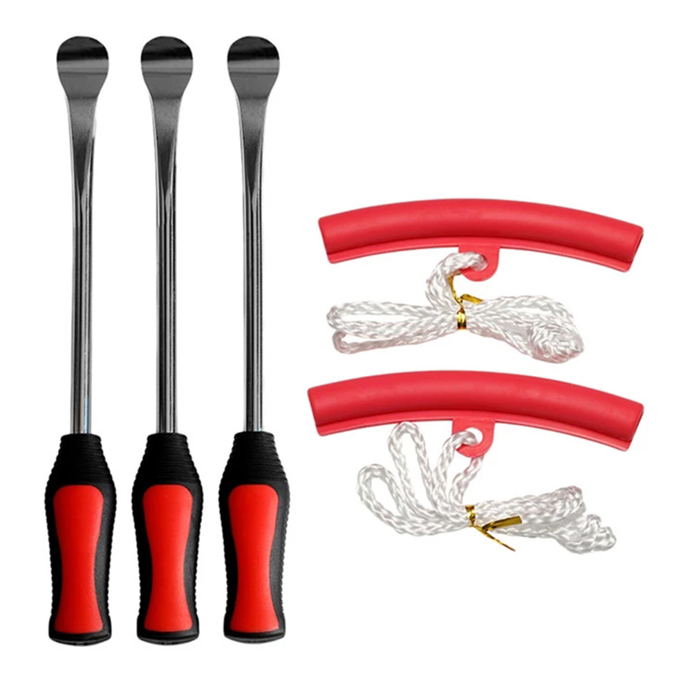 

3pcs Tire Spoon Levers + 2pcs Rim Protectors Kit for Car Motorcycle Bike, 501 Original