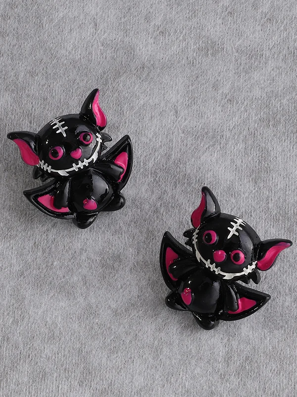 Halloween Bat Shape Earrings Accessories