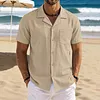 Men's Retro Vacation-Style Short-Sleeve Shirt by Inlyline
