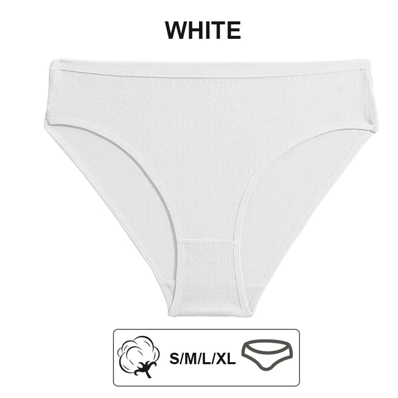 FINETOO 1/2PCS Sexy Panties Women Underwear Cotton Panties Female Underpants Solid Color Soft Woman Briefs M-XL Pantys Lingerie