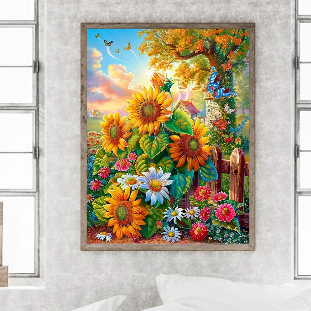 Diamond Painting - Full Round Drill - Sunflower(Canvas|30*40cm)
