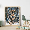 Wolf - 9CT Full Beaded Cross Stitch Kit(31x40cm)
