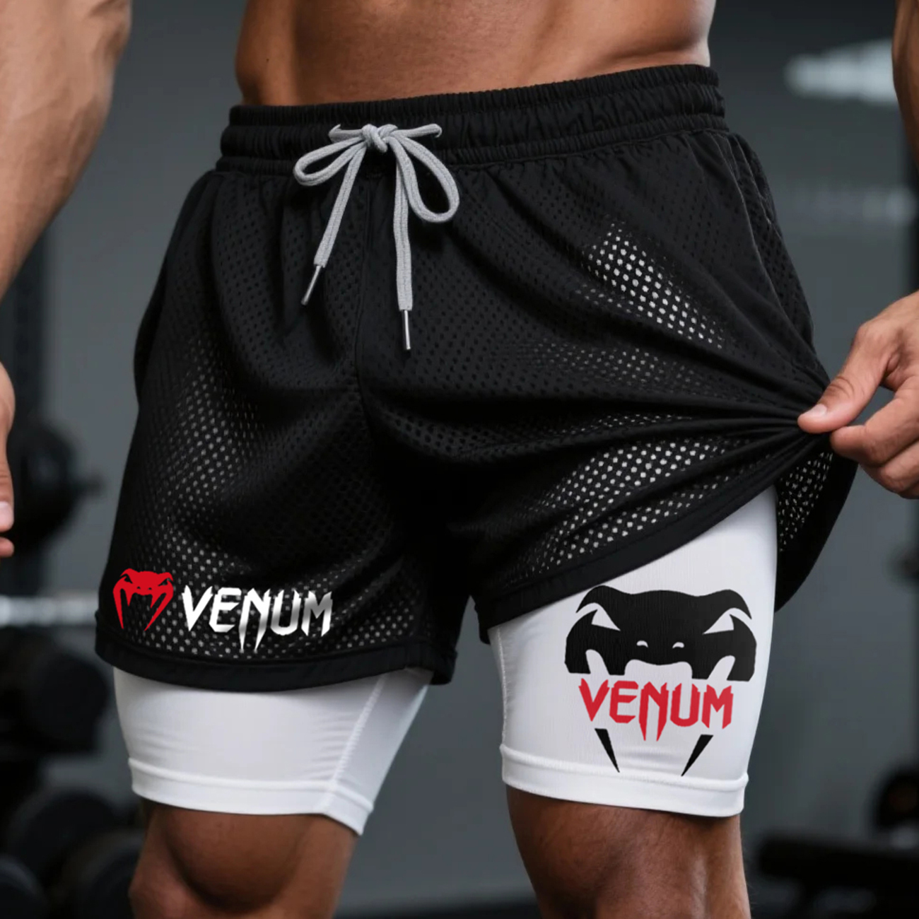  Men's Athletic Mesh Shorts for Gym and Training
