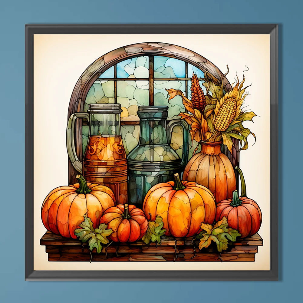 Diamond Painting - Full Round Drill - Pumpkin(Canvas|40*40cm)
