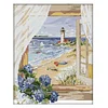 (40*33cm)14ct Stamped Cross Stitch - Sea View