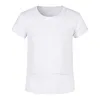 White advertising shirt cultural shirt t-shirt wholesale sublimation t-shirt printing class clothes custom diy gift promotional clothes