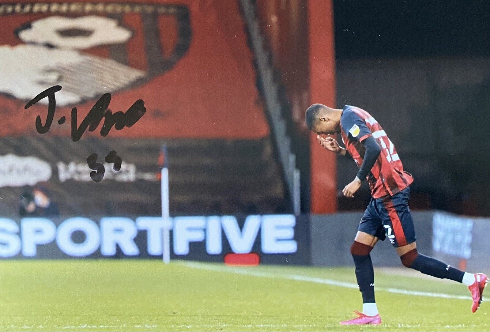 Jaidon Anthony Genuine Hand Signed AFC Bournemouth 6X4 Photo Poster painting