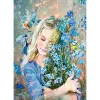 Oil Painting Girl - 11CT Stamped Cross Stitch - 40*55cm