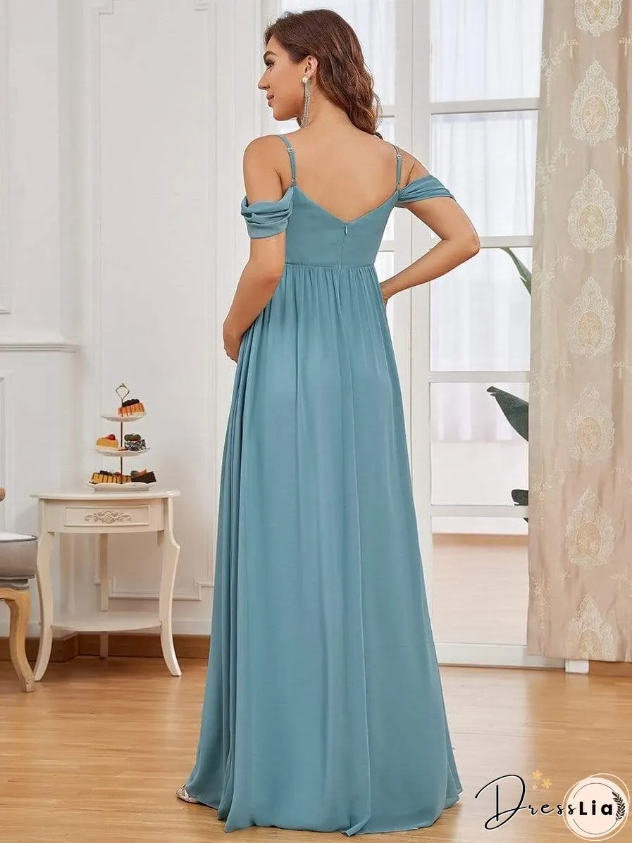 Draped Maternity Dress