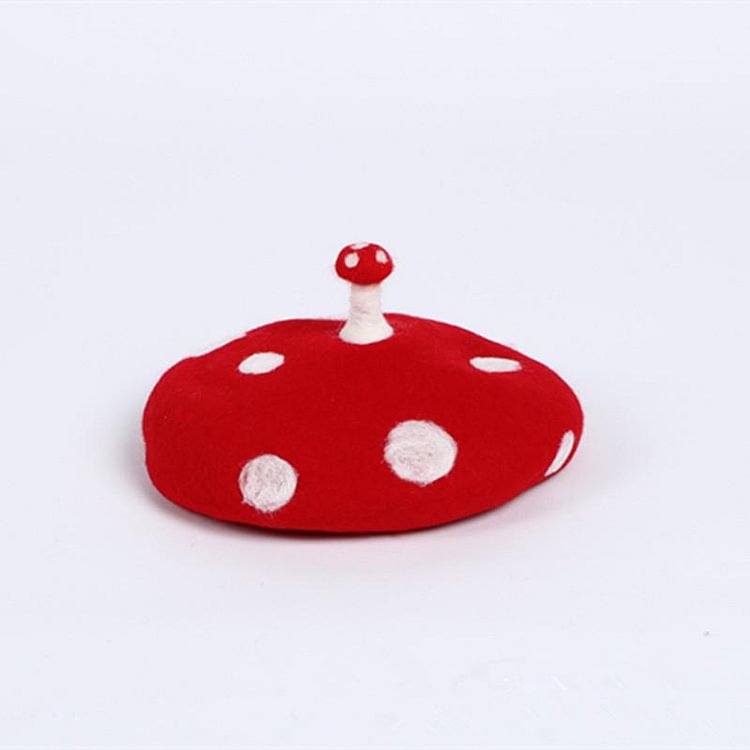 Mushroom Beret Hat