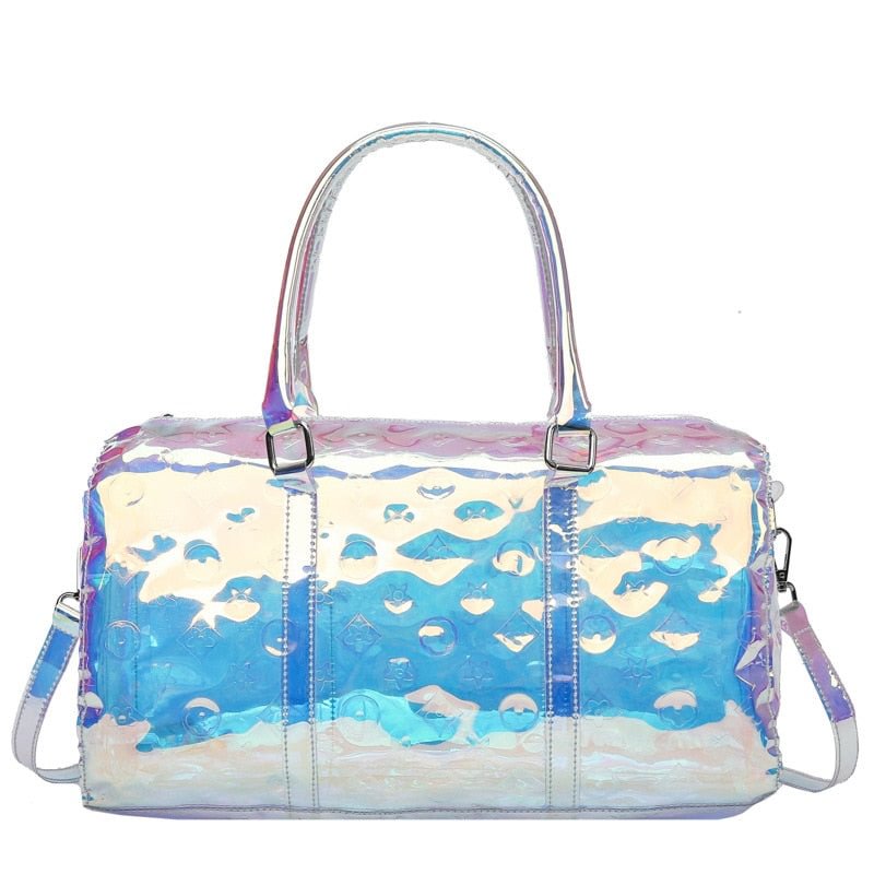 JIOMAY Women Shoulder Bag 2022 PVC Designer Purse and Handbag Female Shopper Fashion Casual Multicolor Laser Jelly Crossbody Bag