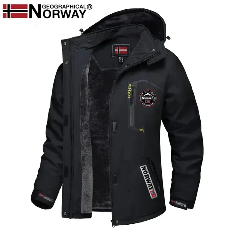 Geographic Norway vīriešu ūdensizturīga izolēta jaka