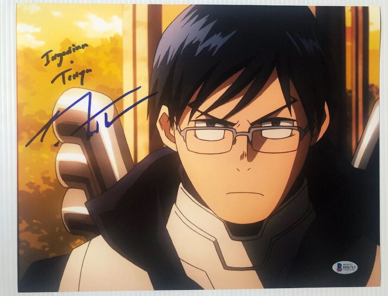 J Michael Tatum Signed 11x14 Photo Poster painting Tenya My Hero Academia BECKETT COA 4