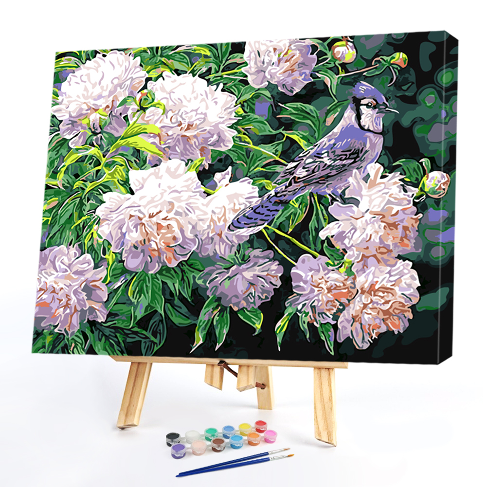 

40*50CM Paint By Numbers-Bird Flower, 501 Original