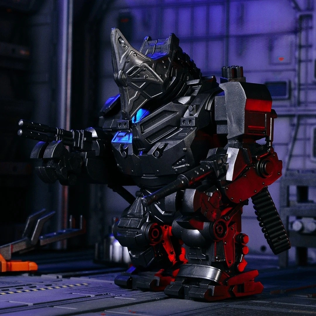 Rhino Mech Armor Brick Set - Fits Minifigures, 9cm Mechanical Battle Suit with Weapon Details