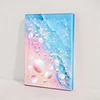 Framed Shell Pearls Beach 5D Pearl Gem Art Rhinestone Special Shaped Diamond painting Pearls painting Home Decor