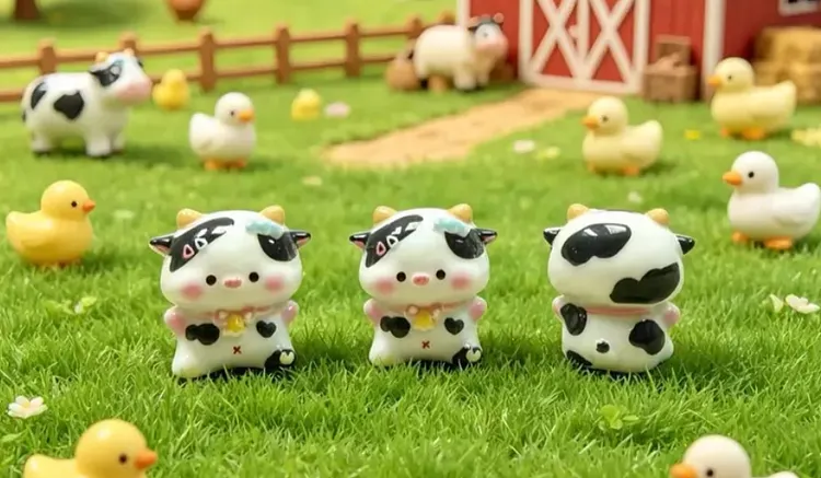Mini Cow Resin Charms