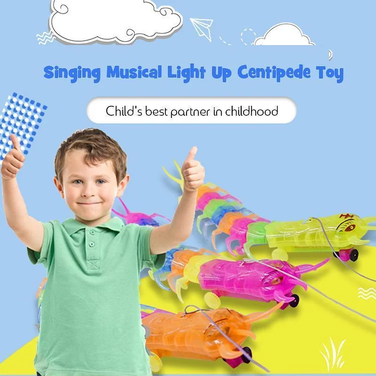 Singing Musical Light Up Centipede Toy | 168DEAL