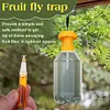 20Pcs Fruit Fly Traps with Attractant Liquid Orchard Plastic Pest Insect Catcher