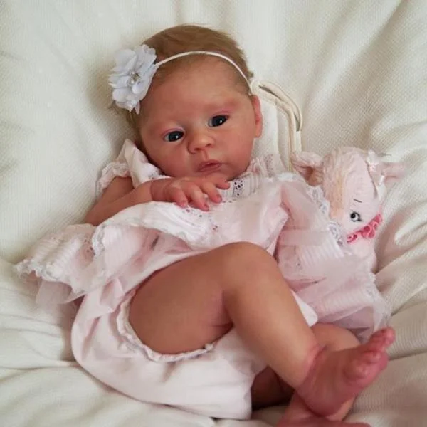 Silicone Baby Dolls, 18 Cute Carol Realistic Reborn Baby Girl, Cloth  Body
