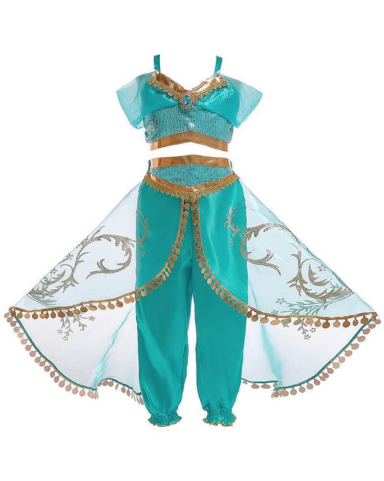 Girls Princess Jasmine Costume-Mayoulove