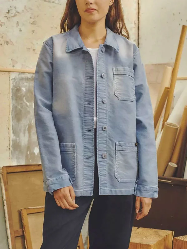 vintage washed ladies denim shirt
