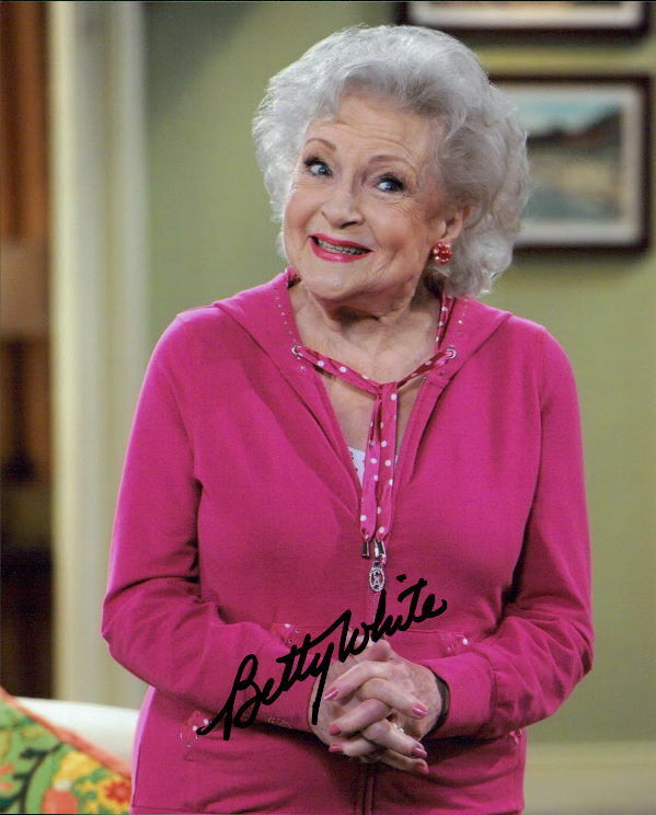 Betty White signed 8x10 Photo Poster painting in-person