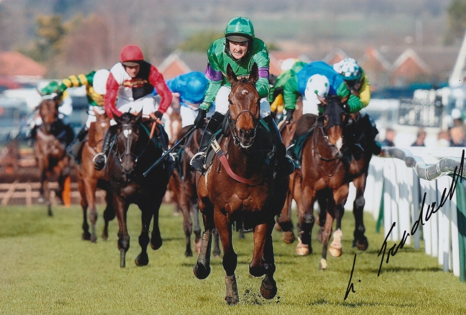 Liam Treadwell Hand Signed 12x8 Photo Poster painting - Grand National Autograph.