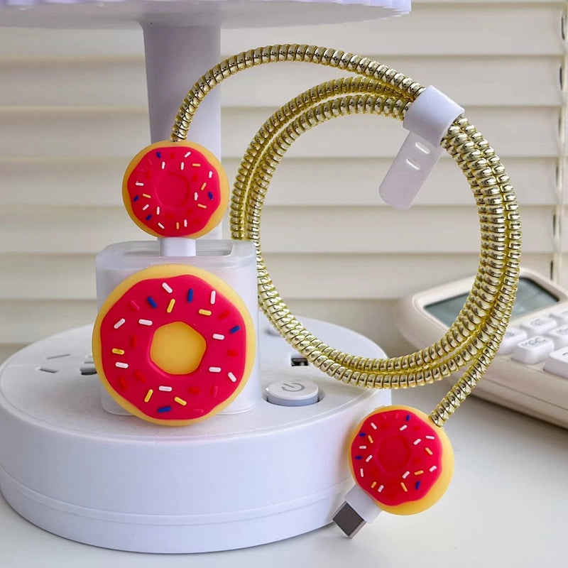 Sunflower Iphone 20w Charger Data Cable Anti-break Protective Cover