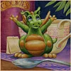 (US Local)Dragon-14CT Stamped Cross Stitch Kit(50x50cm)
