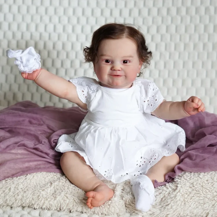[New] 20" Reborn Toddler Realistic Baby Doll Girl Hellin with Chubby Lifelike Face：Realistic Reborn Baby Dolls By Rsgdolls®