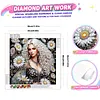 Special Shape Rhinestone Diamond Painting Kit Partial Drill(Daisy Beauty)