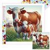 (40*40cm)Cow - Full Square Drill Diamond Painting