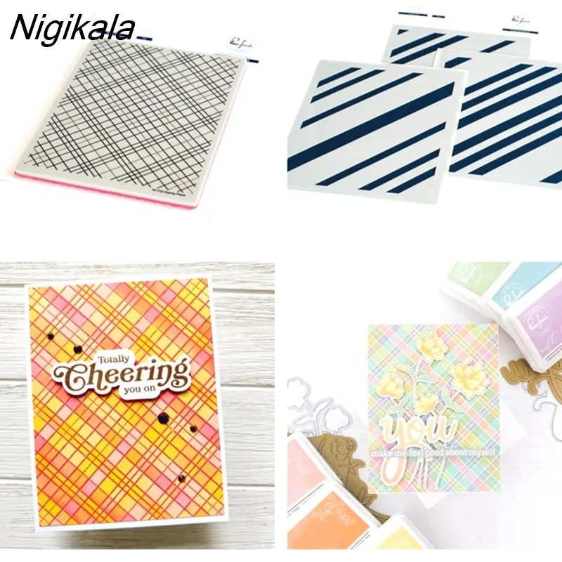 Nigikala Metal Cutting Dies Clear Stamps Stencil Scrapbook Diary ...