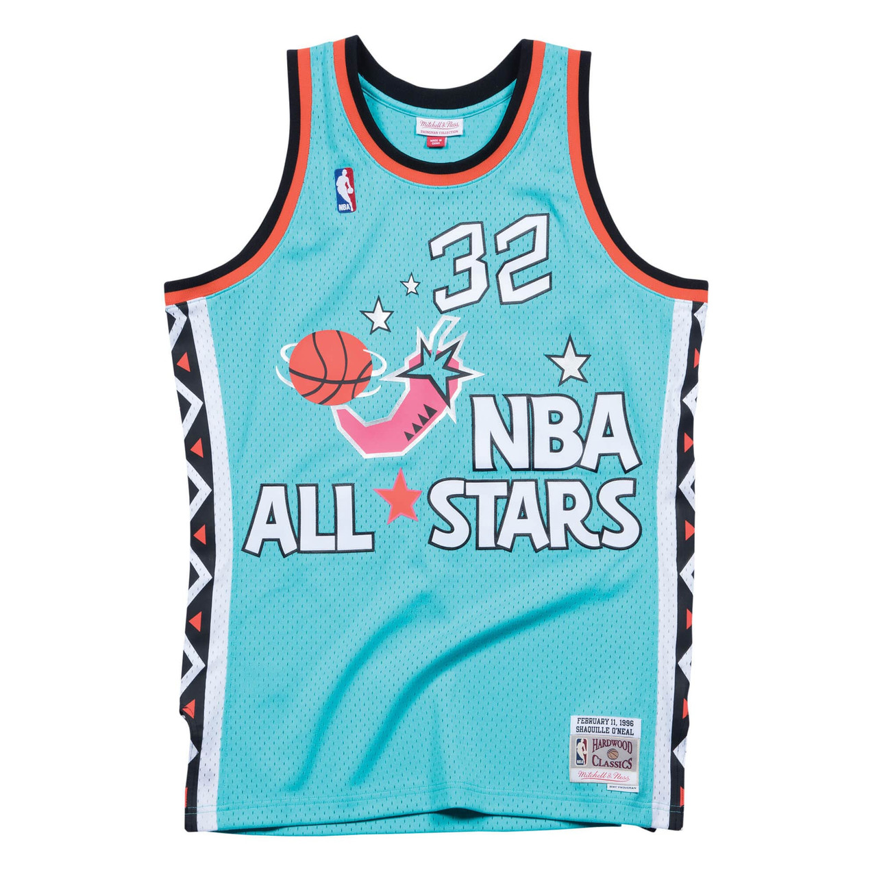 San Antonio Spurs 1996 All-Star Shaquille O'Neal Throwback Jersey - Teal mysite